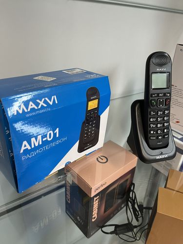 Радиотелефон Maxvi AM-01 Черный 