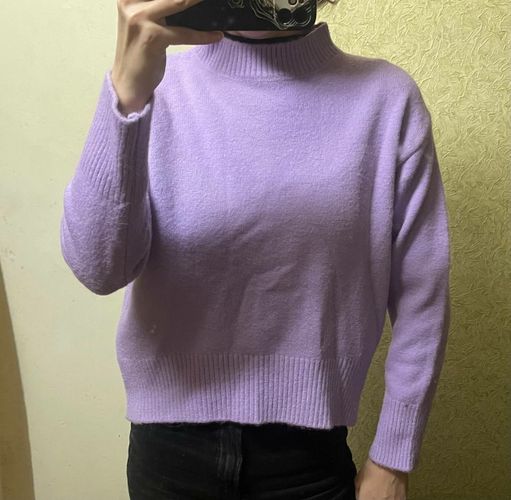 Лавандовый мягкий свитер