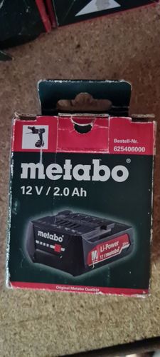 Слайдерный аккумулятор 12V 2Ah Metabo 