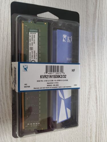Память Kingston 16gb DDR4 2133Mhz