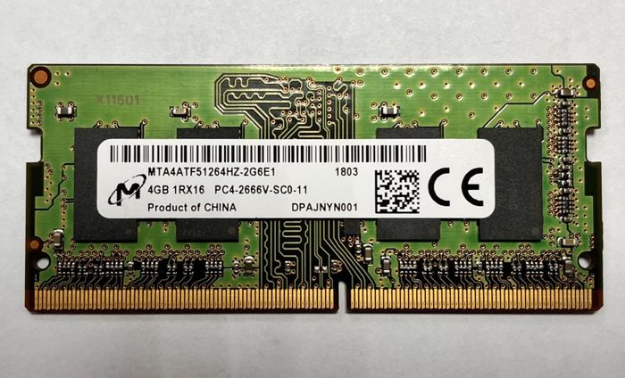 Оперативная память Micron 4GB DDR4 2666MHz