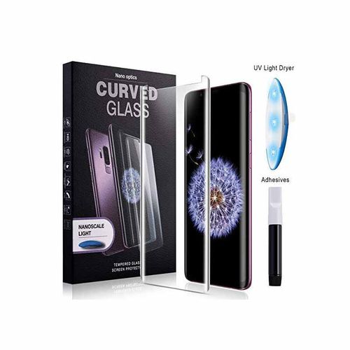 Изогнутое защитное стекло UV Glass (УФ-гель и лампа в комплекте) для Samsung Huawei Honor Xiaomi