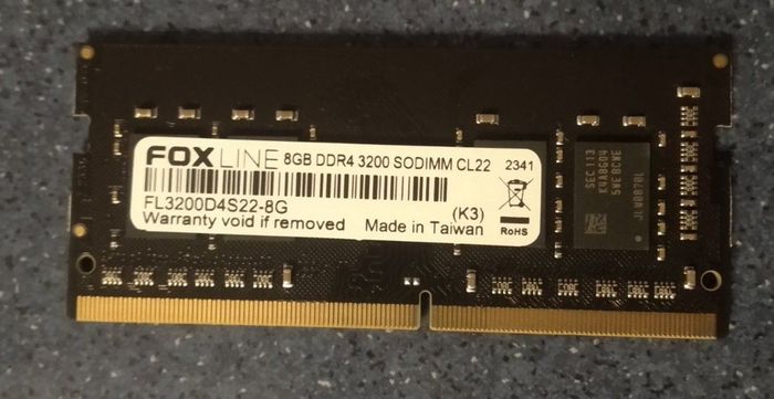 Память для ноутбука DDR4 SO-DIMM 8Gb PC4-3200 Fox