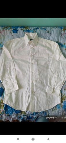 Рубашка белая для мальчика. Рост 152