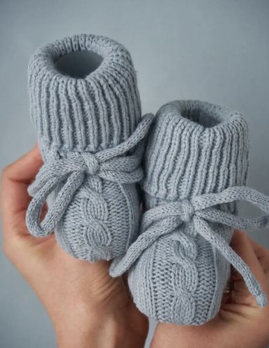 Носки детские вязаные пинетки 