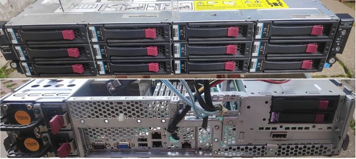 Сервер хранилище данных, HP X1600, 48 GB ОЗУ