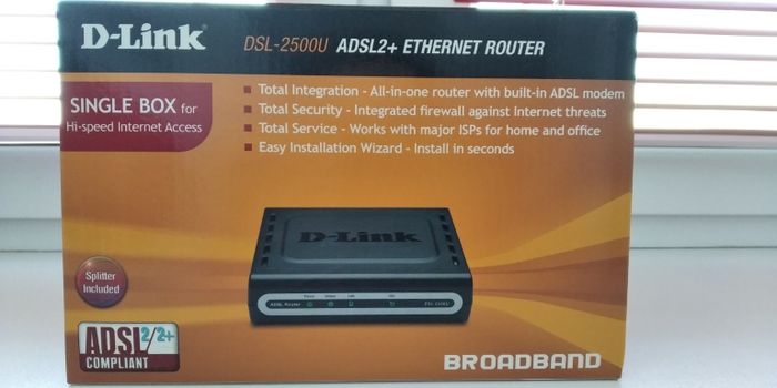 Роутер DSL-2500U ADSL2+ ETHERNET router