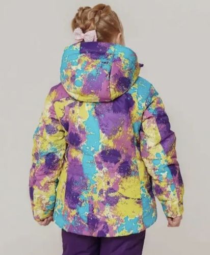 Зимняя куртка на флисе из мембраны для девочки 