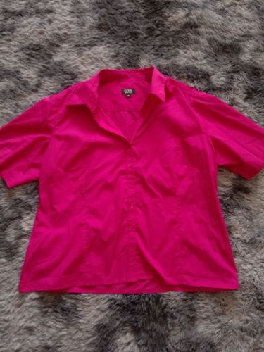 Рубашка женская, урокоченная, oversize, размер s