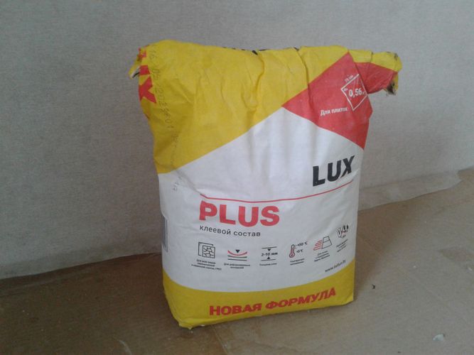 Клей для плитки Lux Plus, 13кг