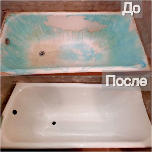 Реставрация ванны, эмалировка, покраска 