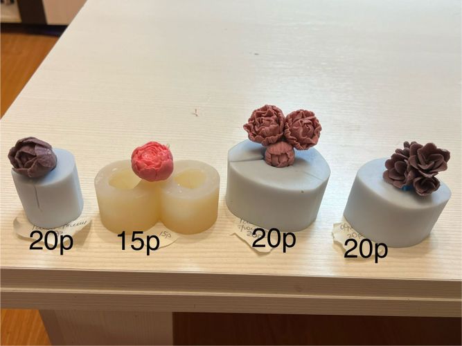 Силиконовые формы для мыла и свечей цветы 