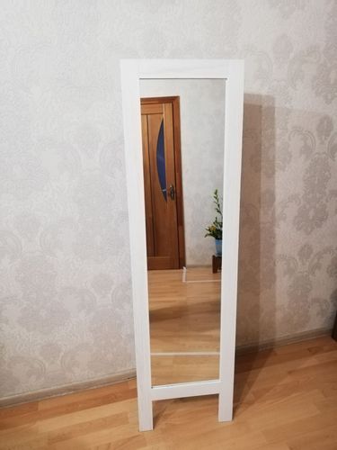 Зеркало напольное белое