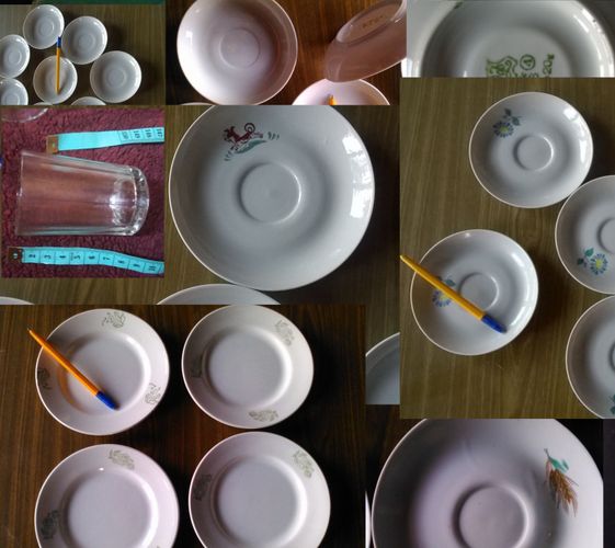 Тарелки блюдца стакан посуда антиквар мебель СССР 
