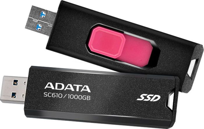 Внешний SSD USB 3.2 -  1Tb A-Data SC610-1000G-CBK/RD