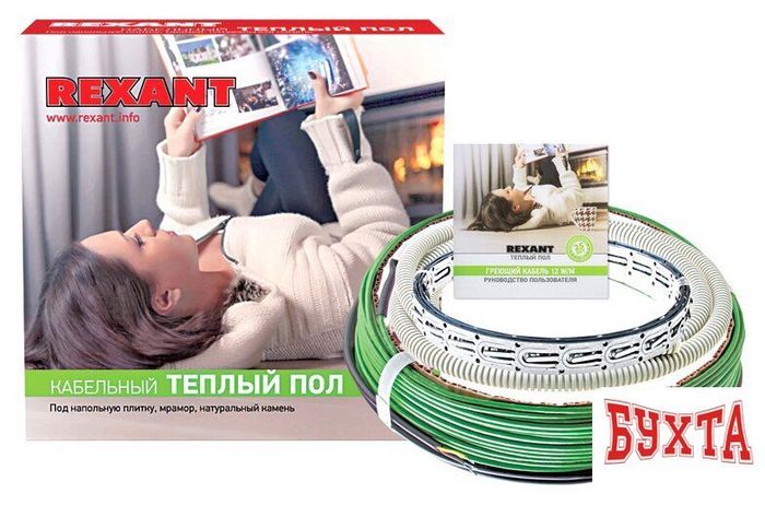 Нагревательный кабель Rexant RNB-190-2300 190 м 2300 Вт