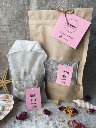 Чайный пакетик для ванны BATH TEA rose 