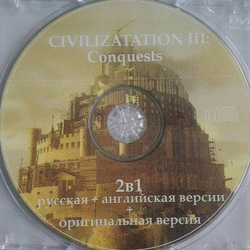 Civilization III Conquests Rus+Eng, CD, б-у