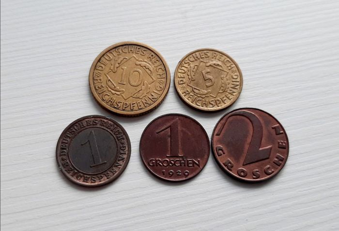 Набор монет довоенной Европы
