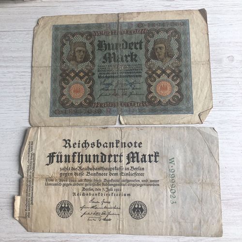 6 банкнот Германии 