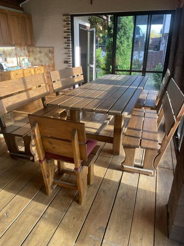 Мебель для сада, мебель для дачи, стол с лавками