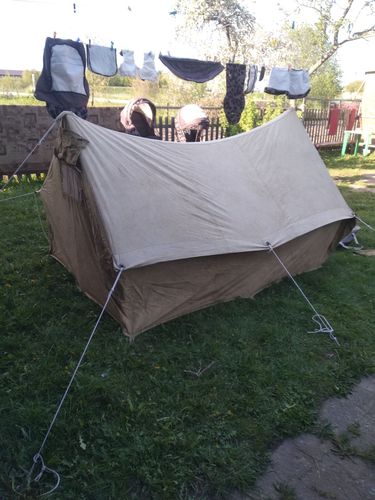Палатка 2-х местная брезентовая производство СССР 