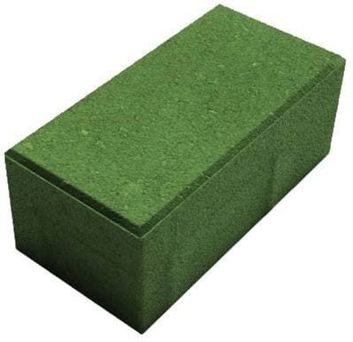 Плитка тротуарная ''Прямоугольник'' (кирпичик) зеленый 80мм