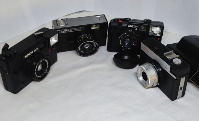 4 фотоаппарата СССР . Цена за все 