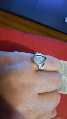 Кольцо новое размер 18,5. красивая оправа, камень 