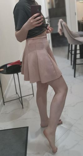 Розовая юбка мини
