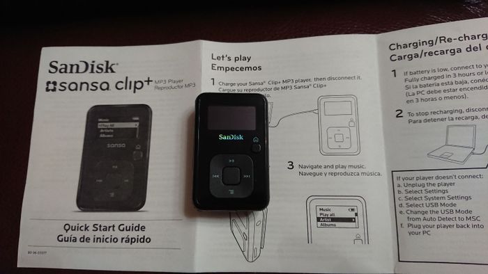 MP3 Player SanDisk sansa clip+ 4GB