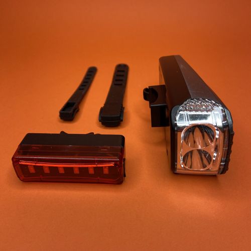 Комплект USB аккумуляторных Фонарей Всадник BZ-945 для велосипеда (передний + задний) самоката