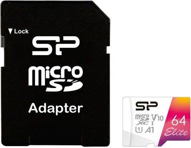 Карта памяти microSDXC 64Gb ''Silicon Power'' SP064GBSTXBV1V20SP Class 10,UHS-I+SD adapter