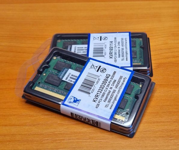 Оперативная память DDR3 4GB, 8GB Kingston для Ноут (1.5V, 1.35V)