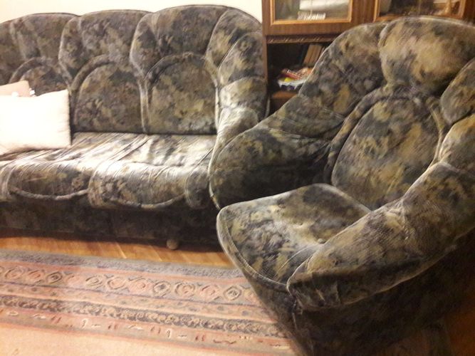 Набор мягкой мебели диван и два кресла