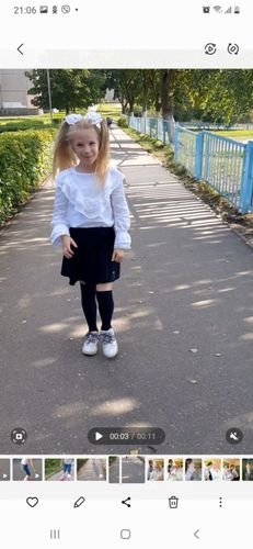 Школьный лук блузка+ юбка 