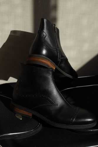 Натуральная кожа мужские ботинки ручная работа
