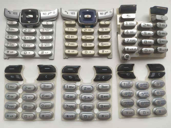 Кнопки к старым моделям Sony Nokia Siemens Motorol