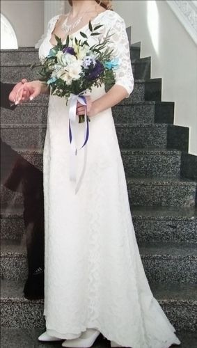 Платье свадебное и шубка