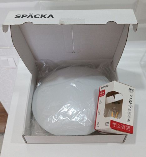 Светильник Икея SPACKA 25 см с лампочкой