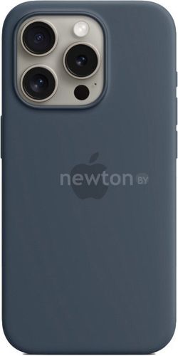 Чехол для телефона Apple MagSafe Silicone Case для iPhone 15 Pro (синий шторм)