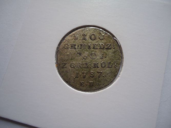 10 грошей 1787.