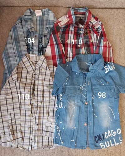Рубашки на мальчика, р.98-110