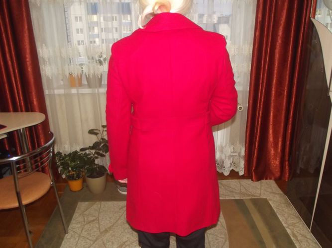 пальто красное Topshop