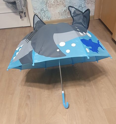 Детский зонт трость акула