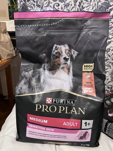 Корм для собак Pro Plan Adult Medium(Лосось), 3 кг