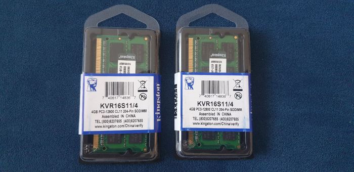 Память DDR3 4GB,8GB 1600 Kingston для Ноутбука