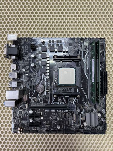Комплект AMD Athlon 200GE + МП ASUS Prime A320M-K + ОЗУ 8GB ( гарантия )