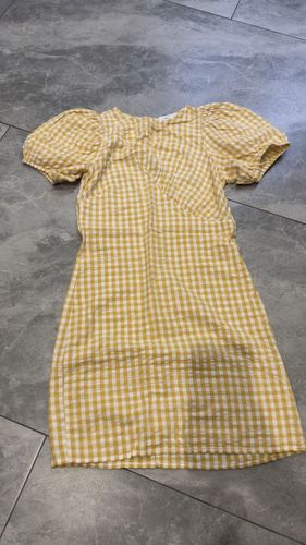 Платье желтое mango размер S