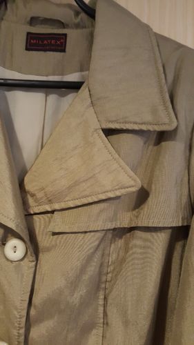 Элегантное пальто-плащ р.44 + шарфик 